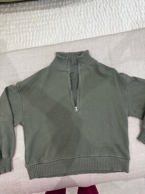 Aerie Sun's Out Quarter Zip Sweatshirt